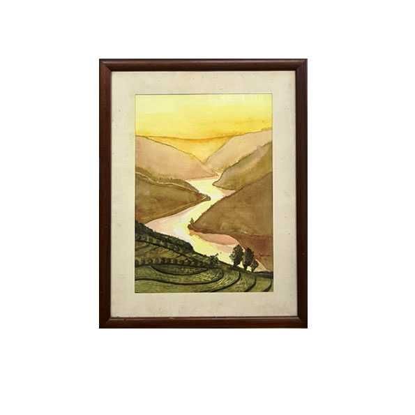 Pintura original a Aguarela de José Barbosa