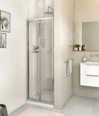 Porta de duche de fole transparente cromado 70x185 Sensea Essential