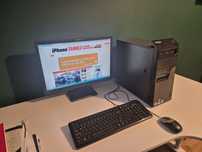 Zestaw komputerowy stacjonarny PC do Internetu, worda, excela monitor