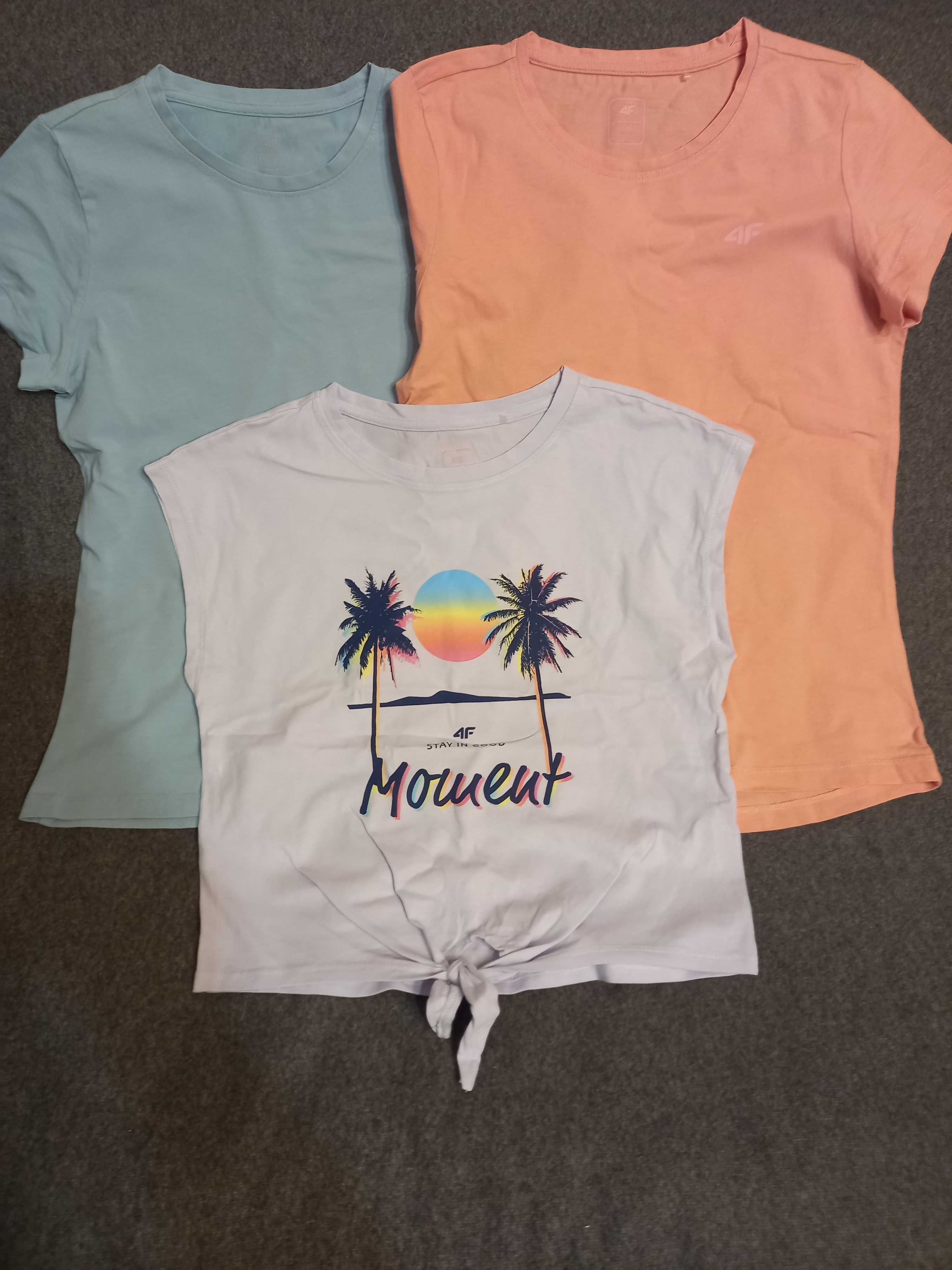 Koszulki T-shirty 4F 152 zestaw stan bardzo dobry