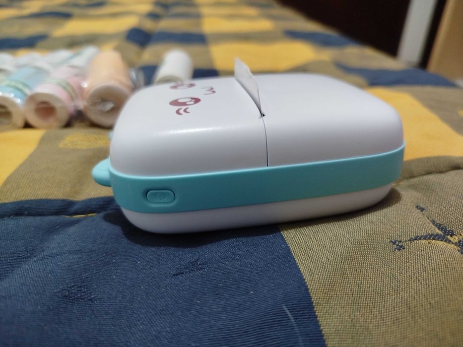 Mini Impressora Térmica Portátil com 13 Rolos (Não precisa Tinteiro)