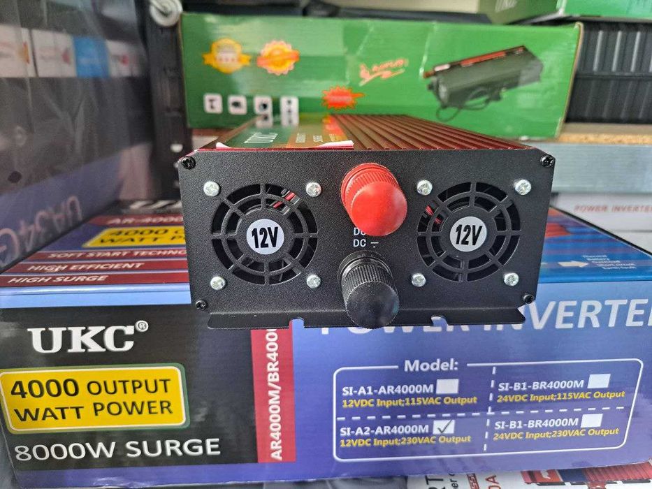 Инвертор 4000W плавный пуск Перетворювач 12V 220V Преобразователь