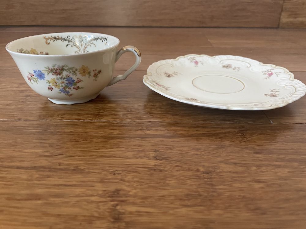 Porcelanowa filiżanka Bavaria i talerzyk Carsters