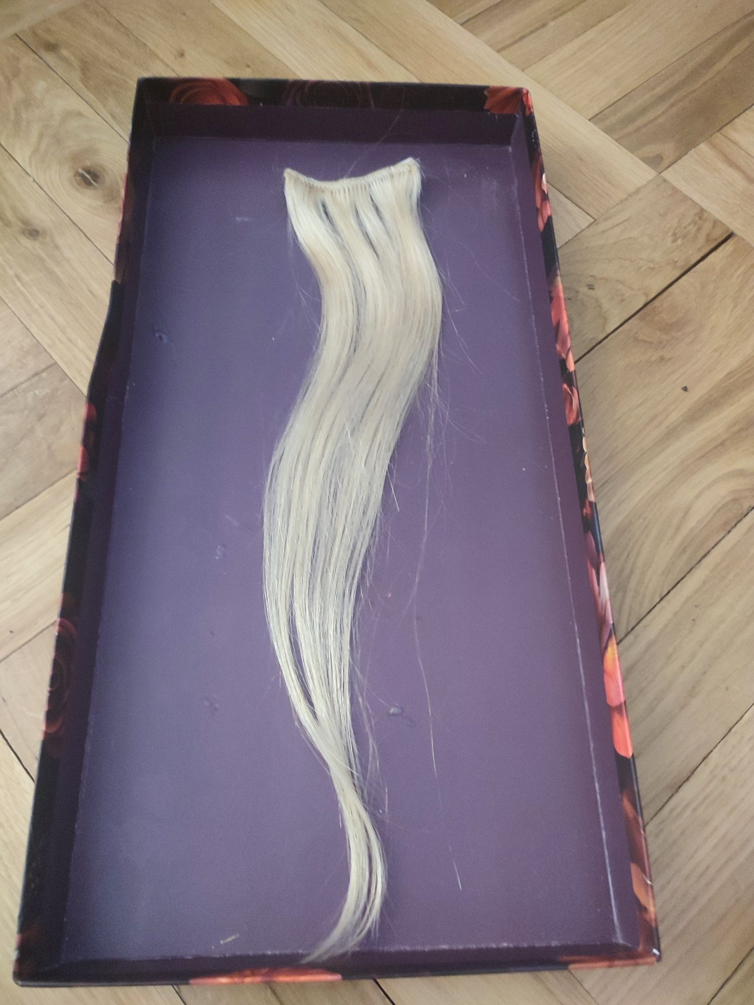 Włosy naturalne indyjskie clip in 35-45 cm, 6 taśm