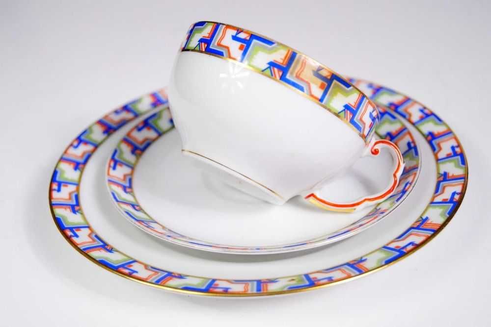 THOMAS zestaw śniadaniowy ART DECO trio filiżanka