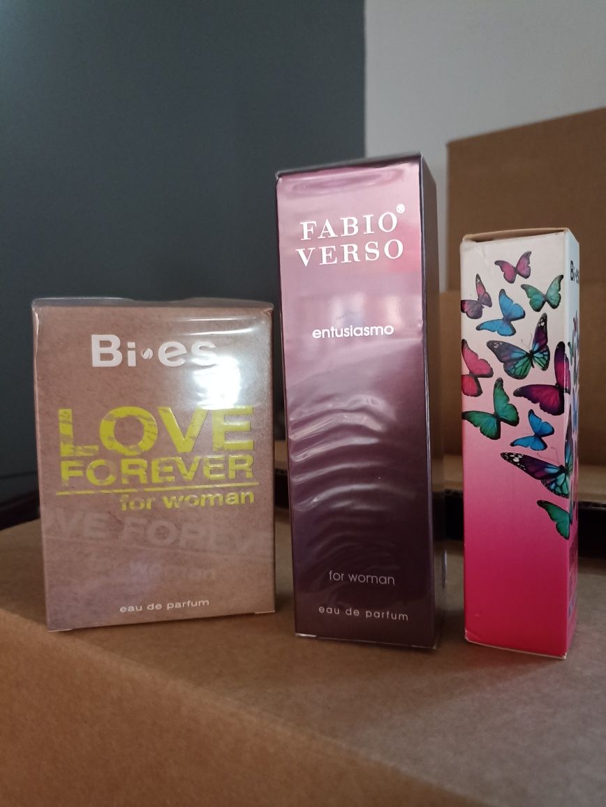 3 Perfumes BI.ES mulher 50ml + 50 ml + 15 ml