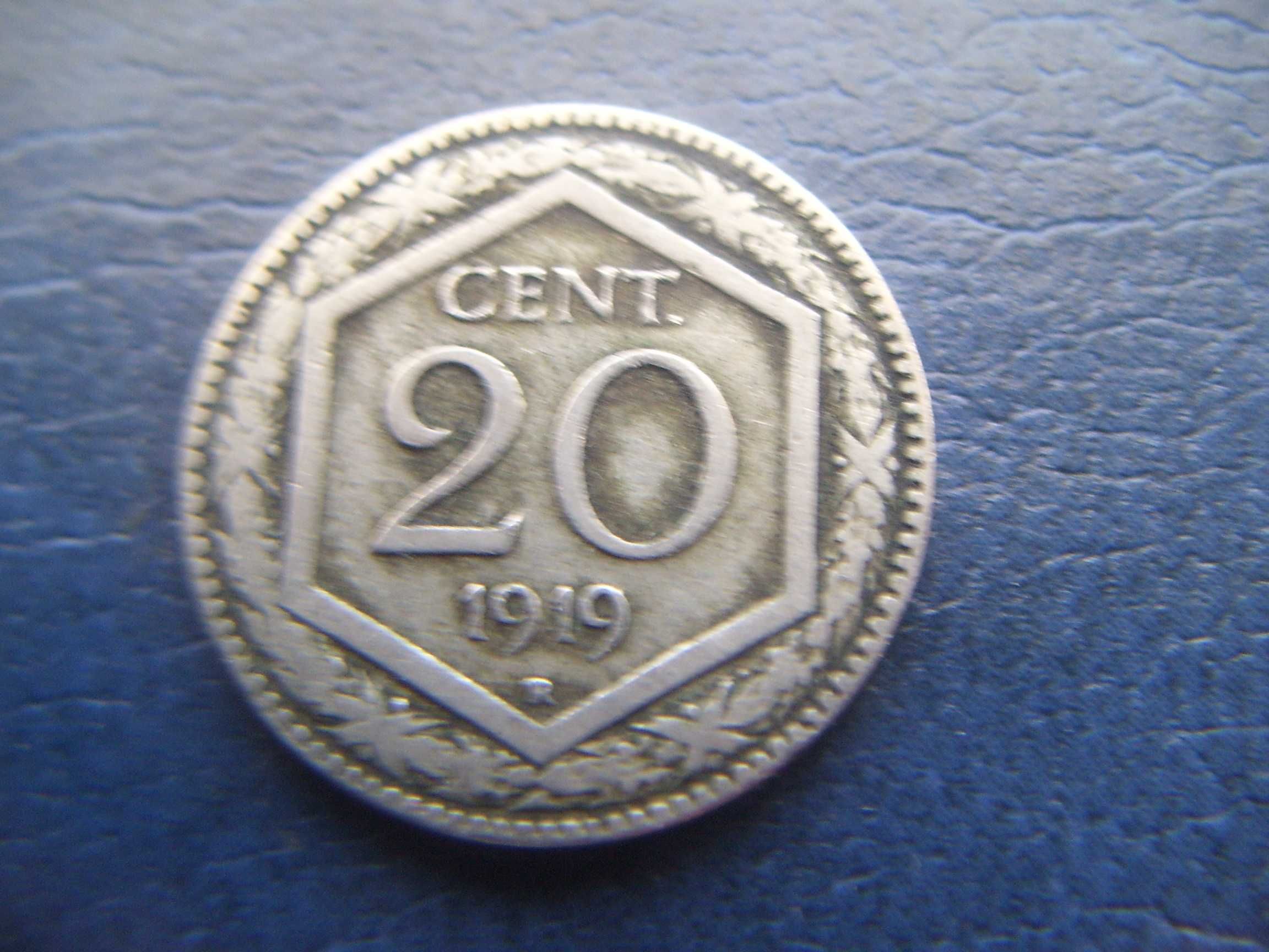 Stare monety 20 centesimi 1919 Włochy