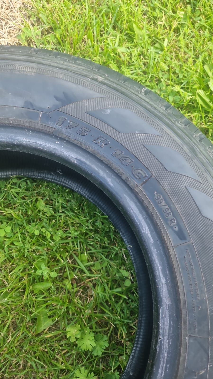 Opony wzmacniane do lawety przyczepy auta dostawczego 175 r14c