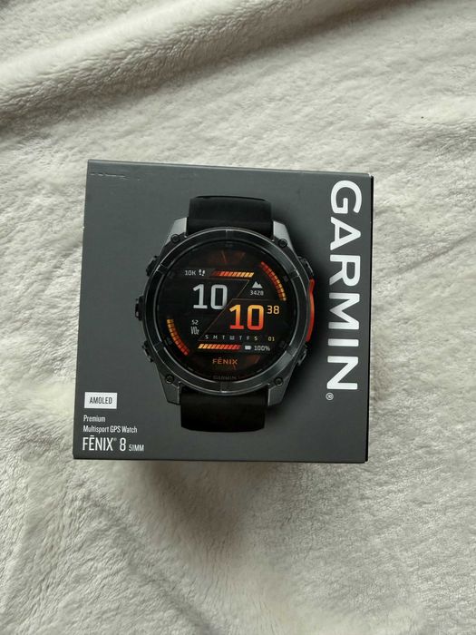 Nowy Garmin Fenix 8 51mm Slate Gray z Czarnym Paskiem