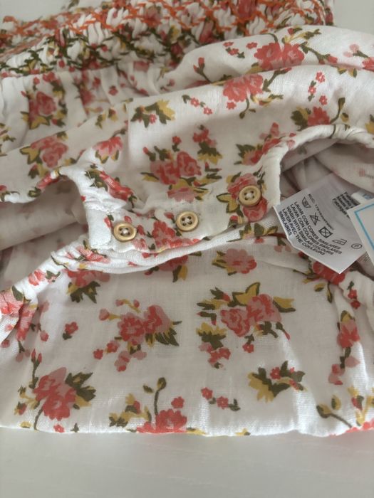 Vestido body Lanidor Menina 12 Meses – Novo com Etiqueta, 100% Algodão