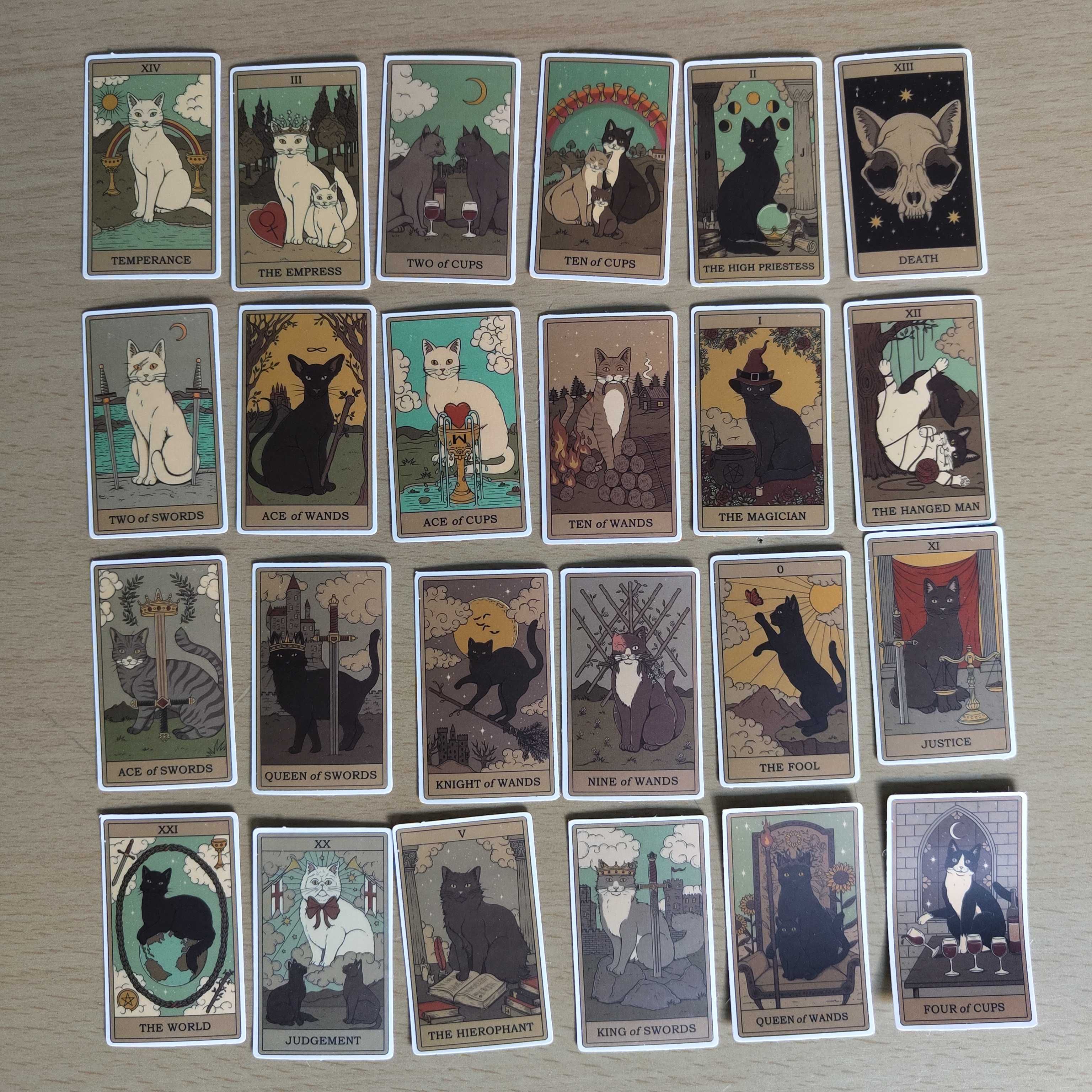 72 Autocolantes Stickers Cartas Tarot