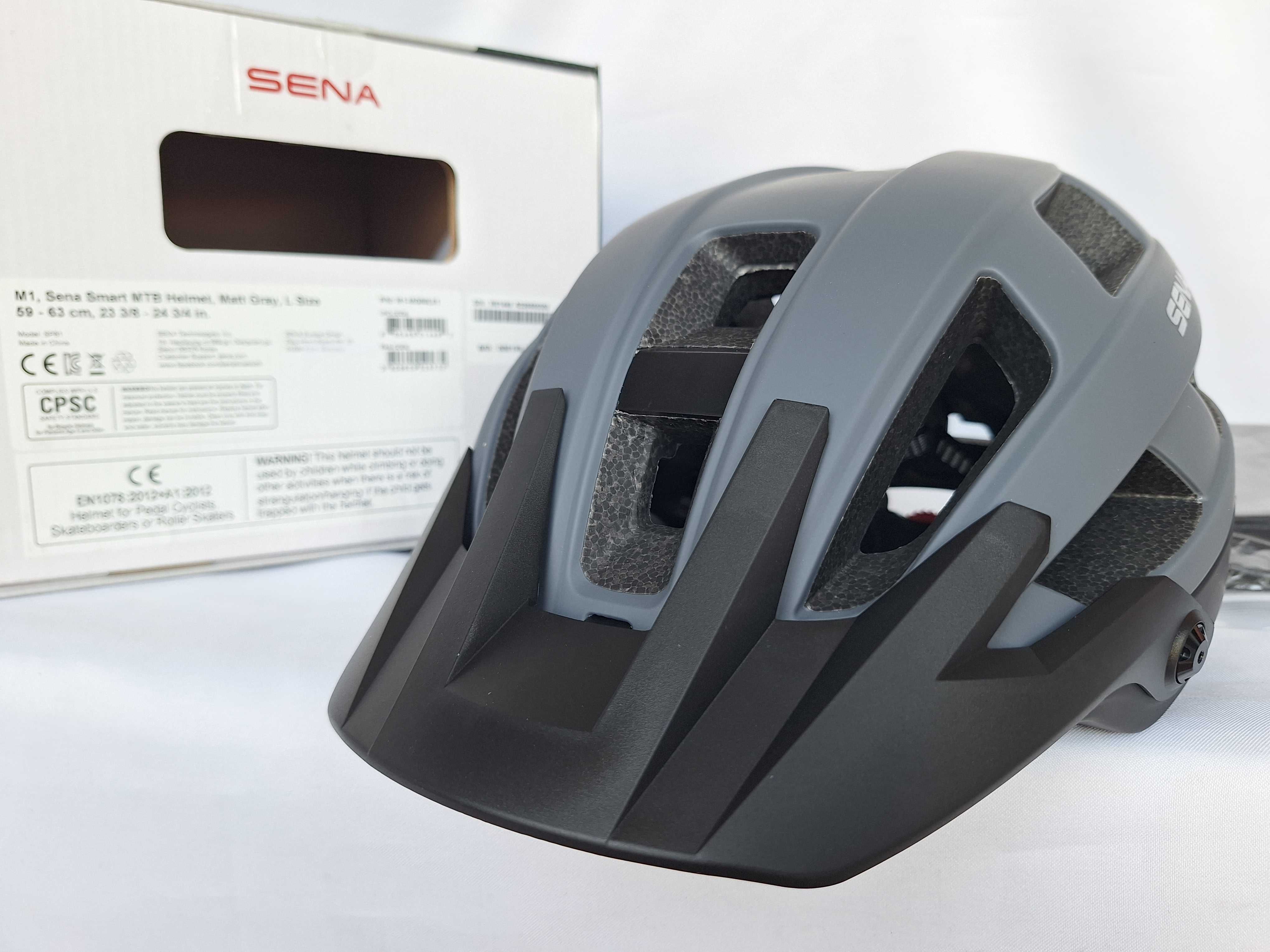 Kask rowerowy Sena Smart MTB Helmet M1 Matt Gray L 59-63cm