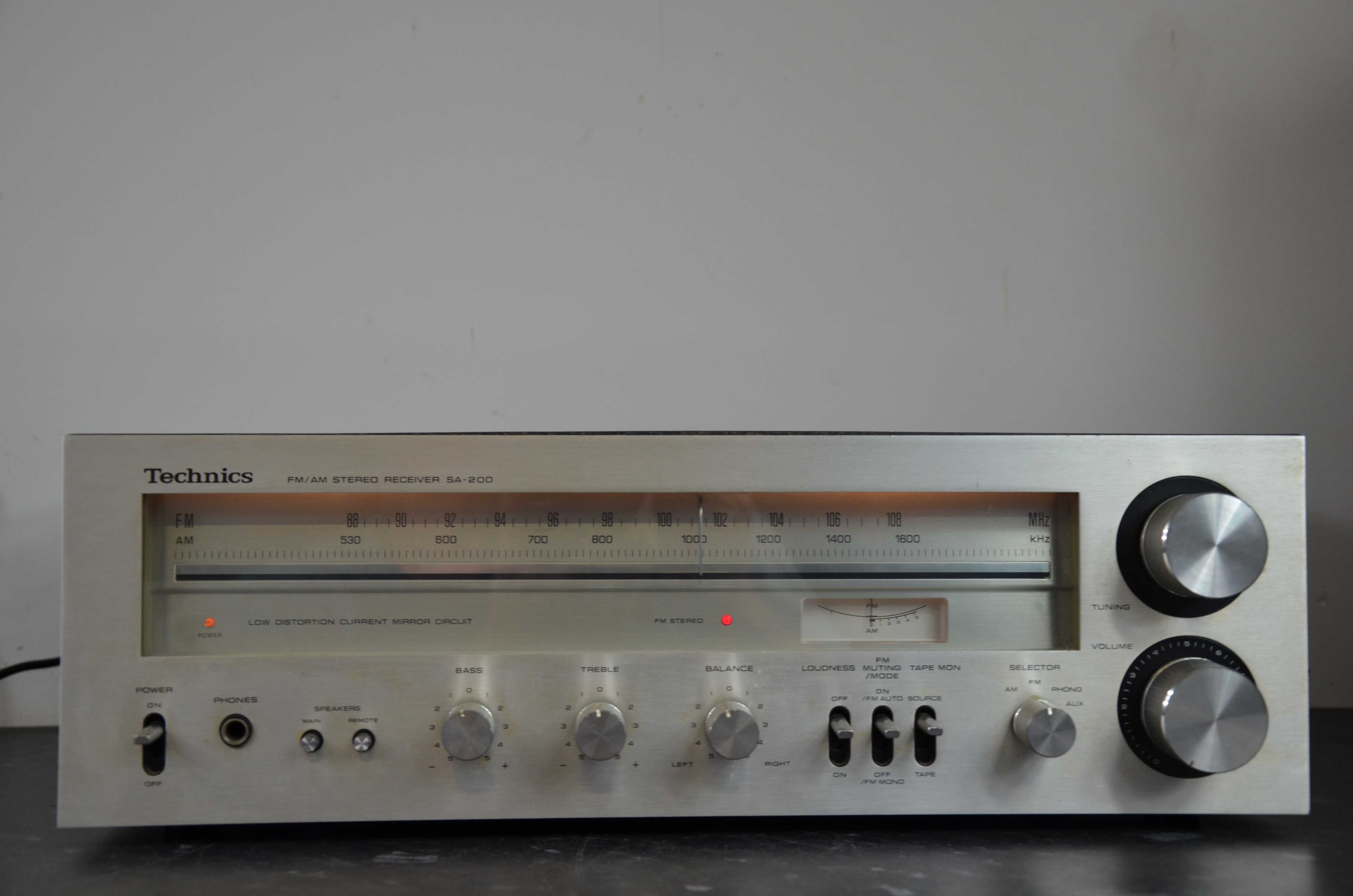 Amplituner Technics SA-200 VINTAGE stereo srebrny okazja