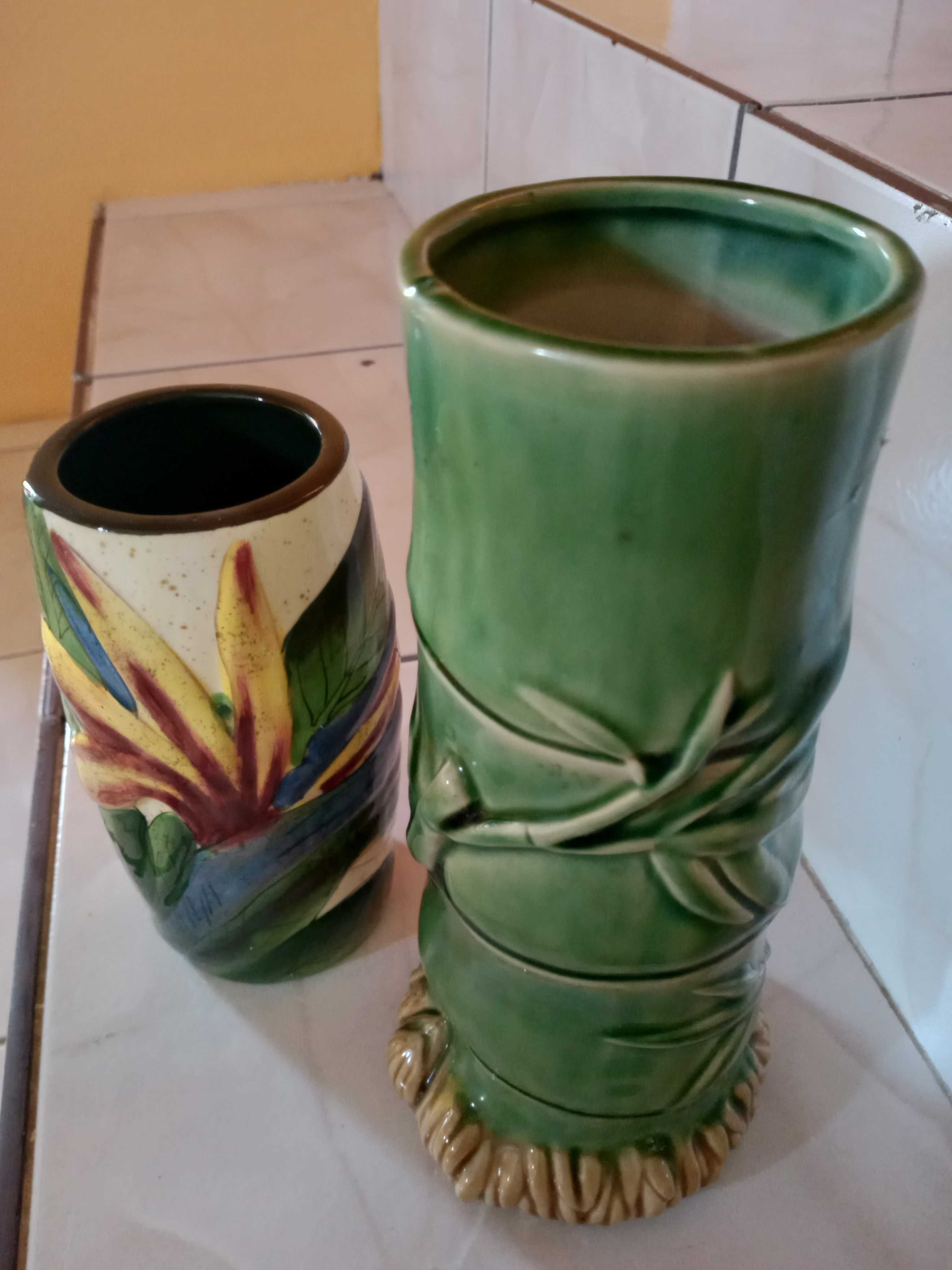 dwa wazony ceramiczne