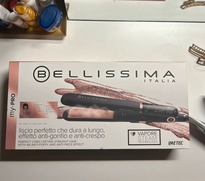 Prancha de cabelo a vapor