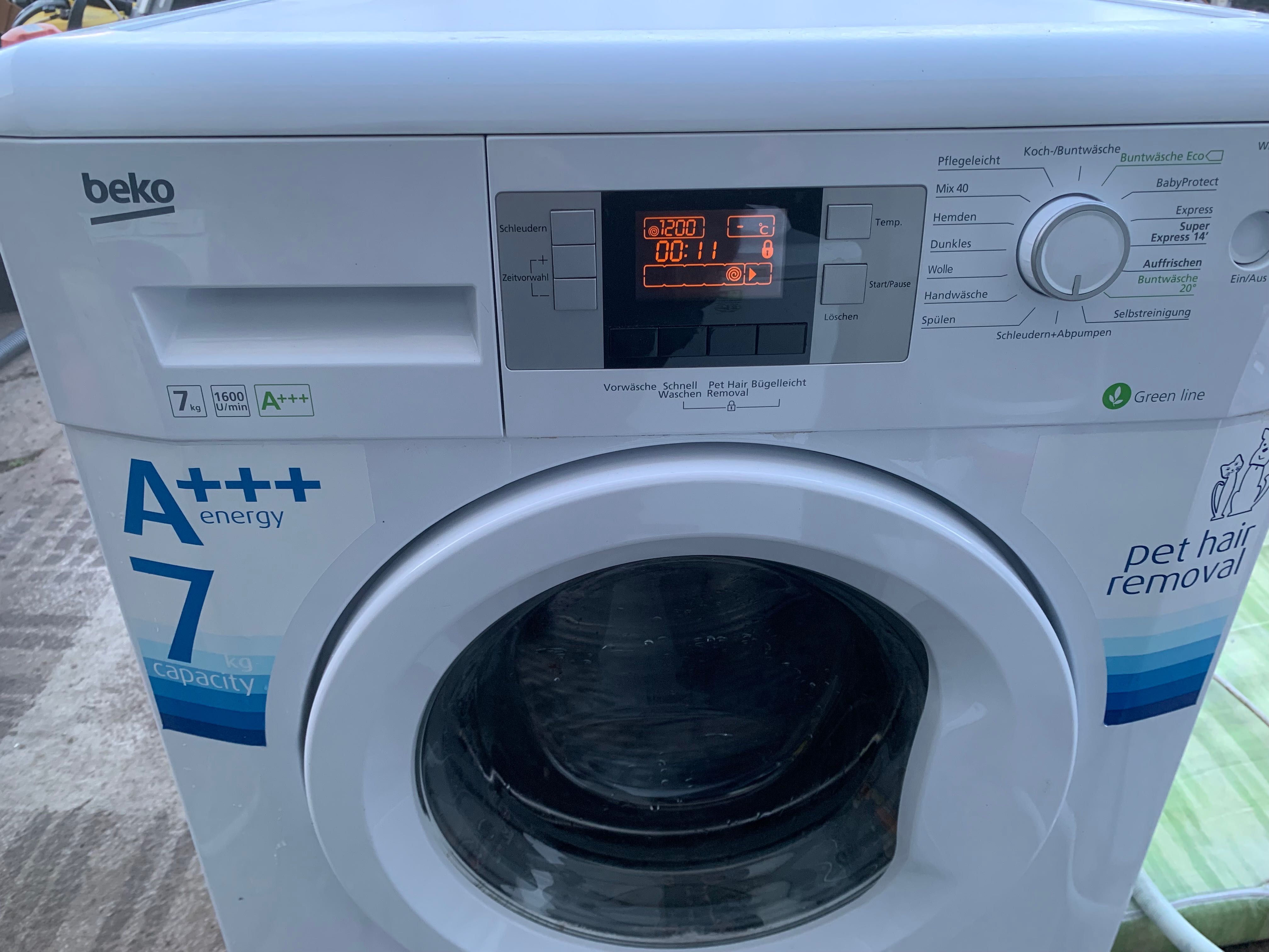 Pralka Beko 1600 obr 7 kg sprawdzone sprawne