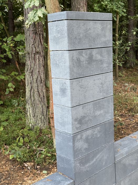 Bloczki betonowe płot