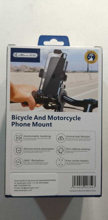 Uchwyt Rowerowy Motocyklowy do Telefonu  Rower Hulajnoga Motor