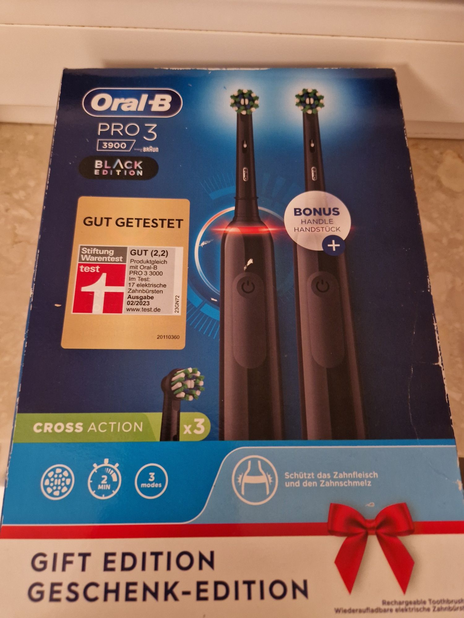 Szczoteczki elektryczne Oral-B Pro 3 BLACK