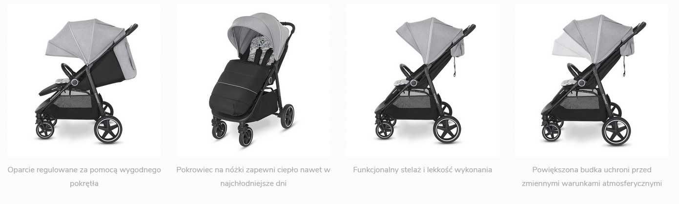 Baby Design Coco wózek spacerowy spacerówka Nowa cinamon