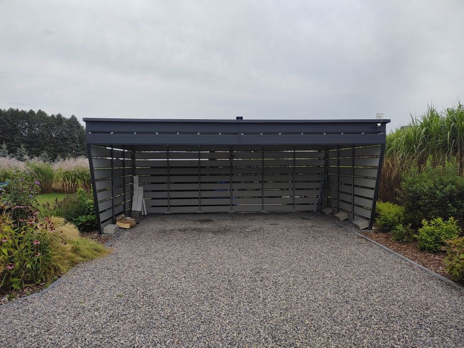 Carport wiata zadaszenie na samochód garaż na 2 auta blacha