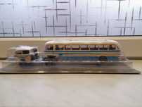 Skoda 706 RTTN +karosa No 80 kultowe ciężarówki prl skala1/43