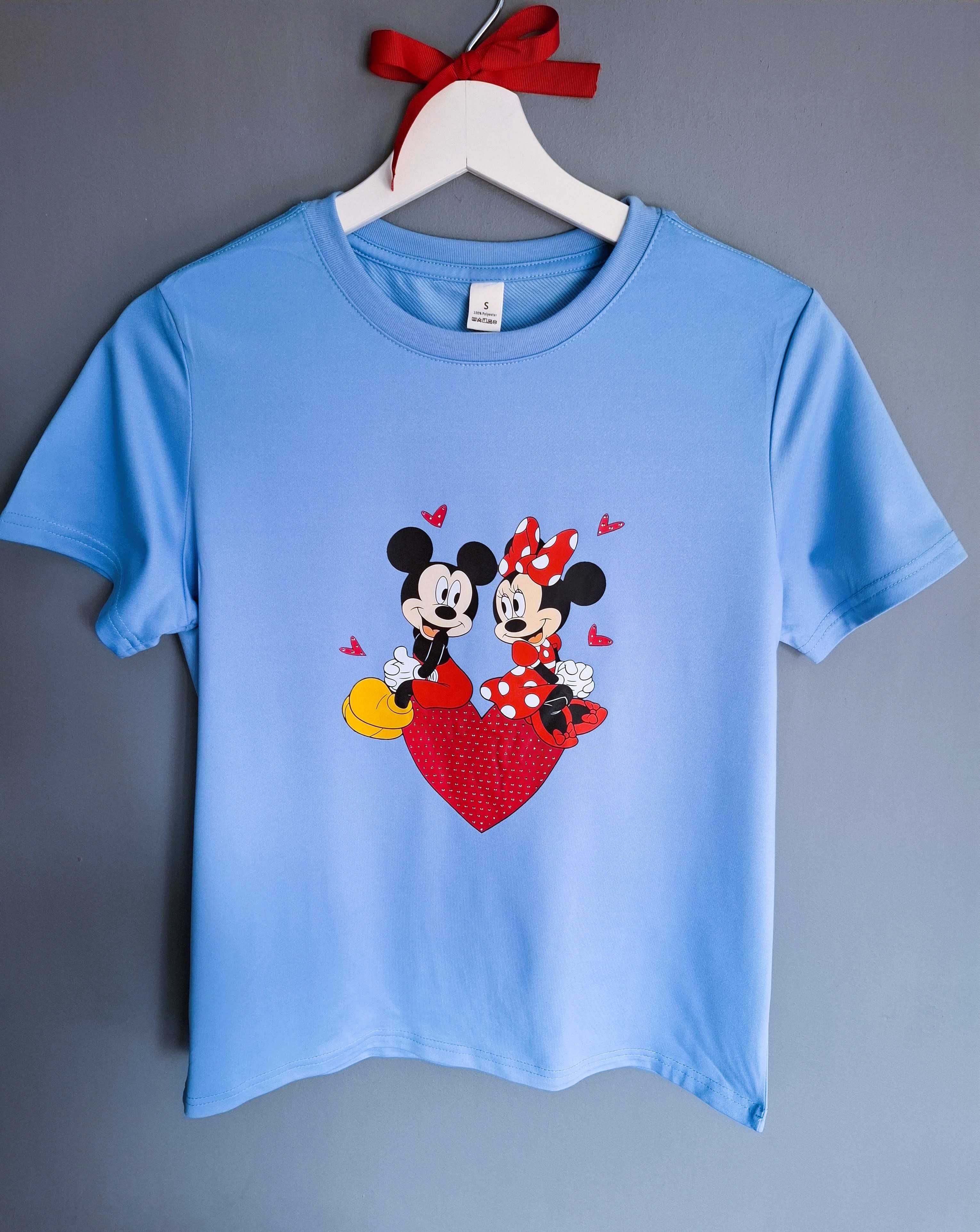 Niebieski t-shirt z Myszką Miki