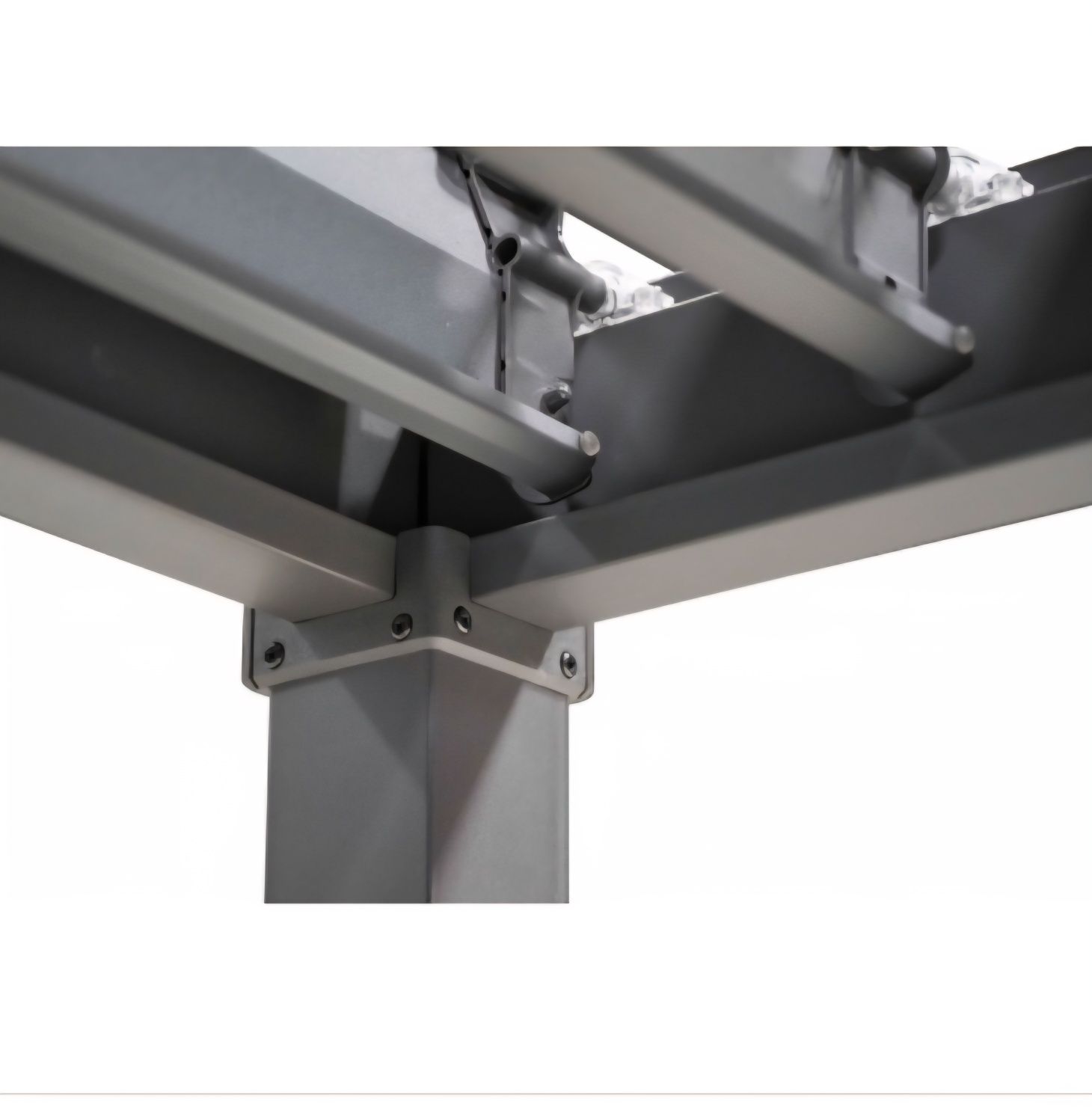 Pergola ogrodowa MIRADOR 80 Solid 3 x 2,4 x 2,4m Antracyt