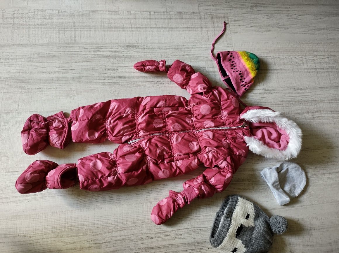 Красивый пуховик Комбинезон Chicco 6-9-12 месяцев