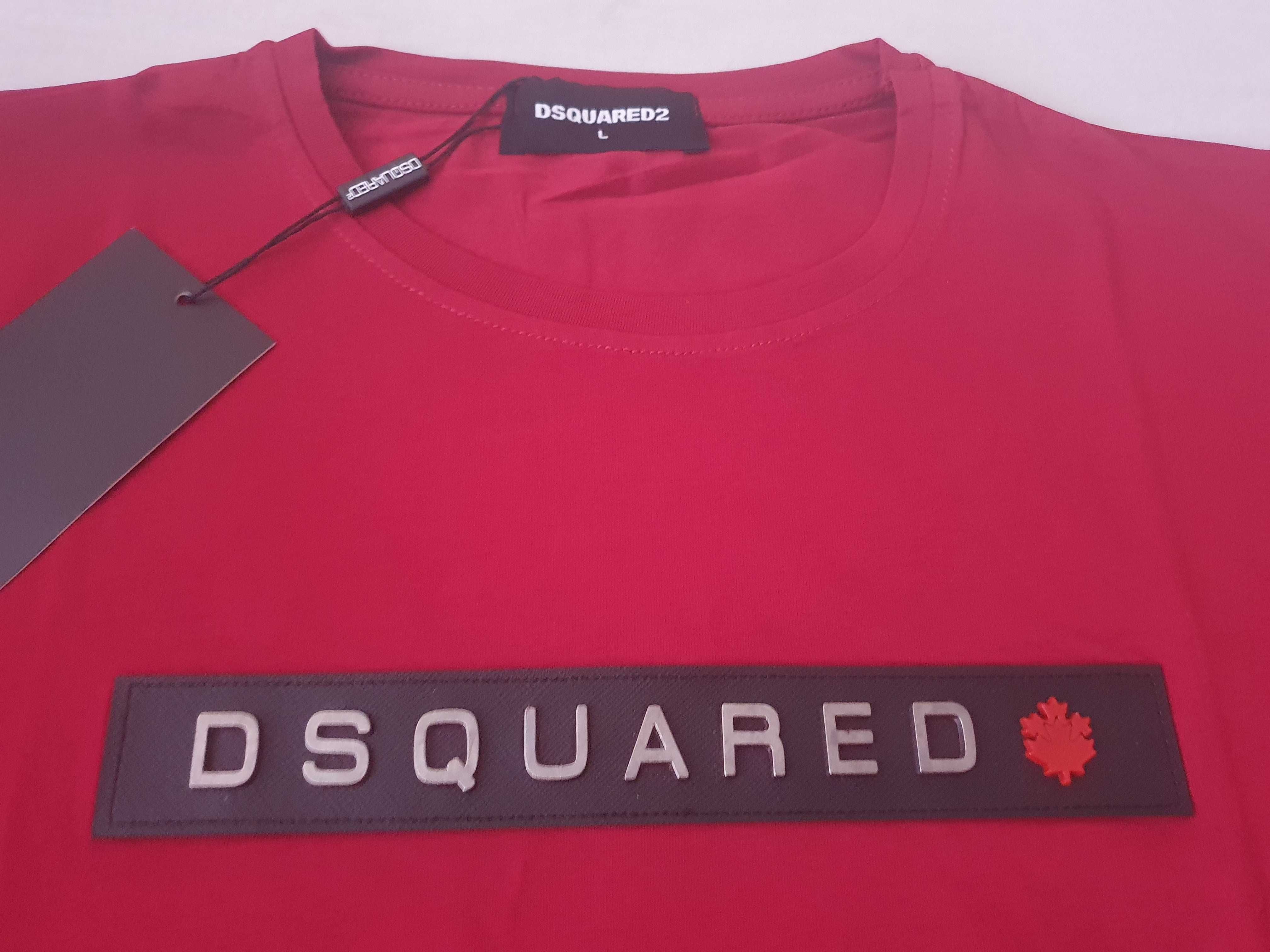 NOWA koszulka Dsquared 2 t-shirt icon L super prezent blaszka logo