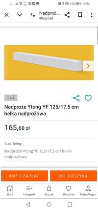 Nadproża okienne Ytong