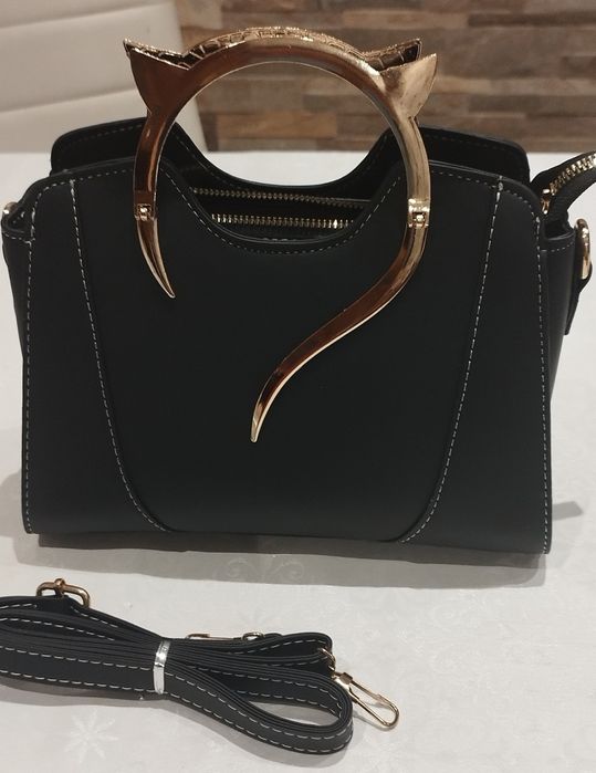 Torebka Kocie uszy Eco skóra -kuferek