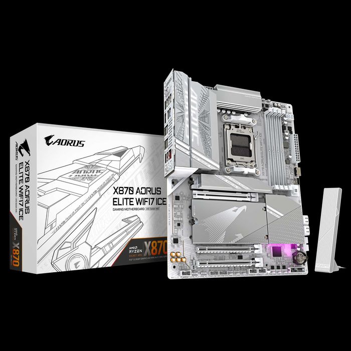 Płyta główna Gigabyte X870 AORUS ELITE WIFI7 ICE box gwarancja  406023