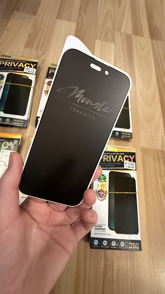 Szkło matowe  Privacy hartowane iphone 13/13pro, 14/14pro, 15/15pro