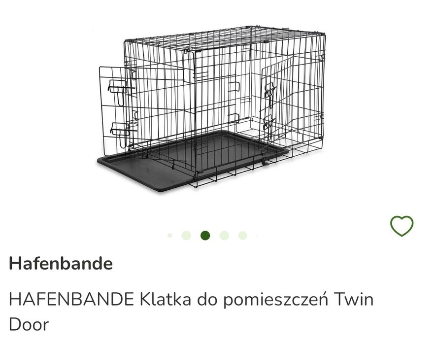 Klatka kennelowa 77,5x48,5x55,5 z legowiskiem