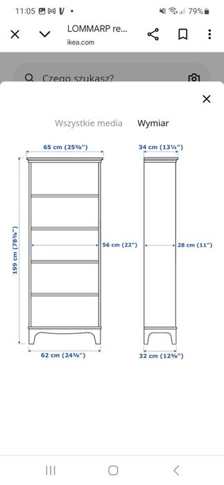 Sprzedam zestaw mebli Ikea ciemny zielony LOMMARP
Szafka, granatowozie