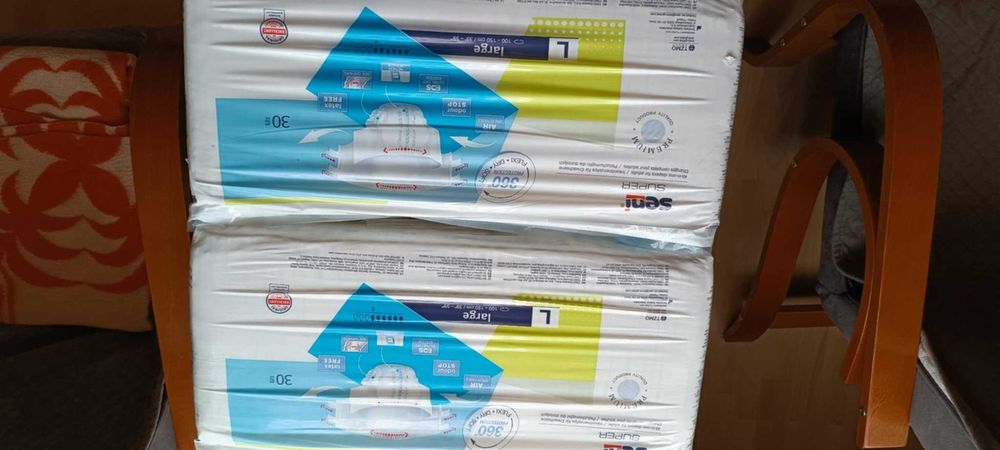Pieluchomajtki SENI 2 Opakowania rozmiar L 100 PLN