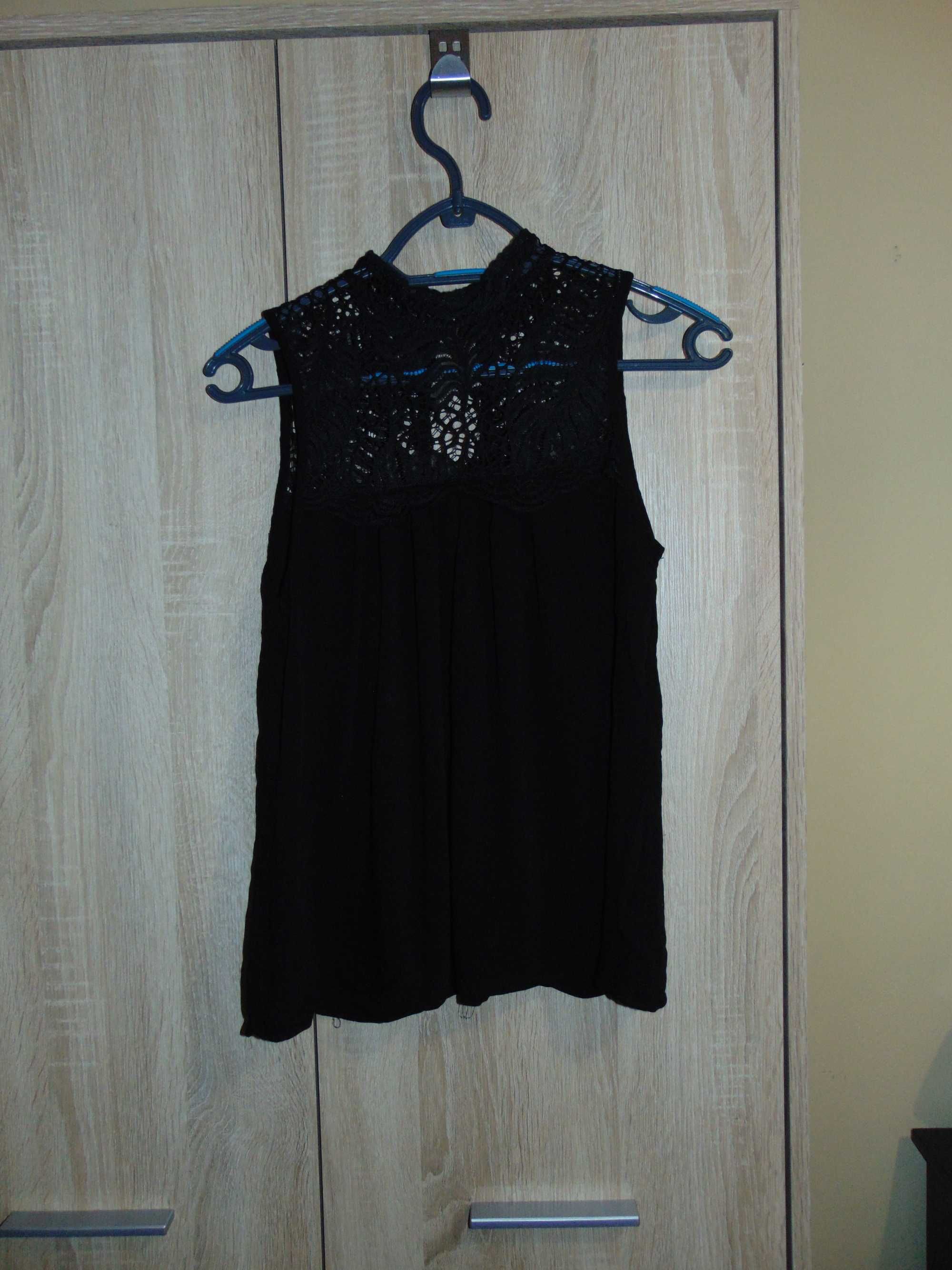 H&M - bluzka z koronkową górą - rozmiar 34