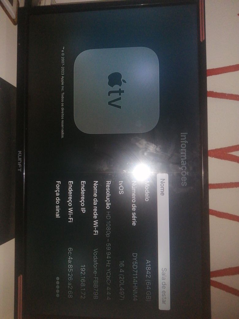 Box Apple TV 64GB 4K ultra HD
