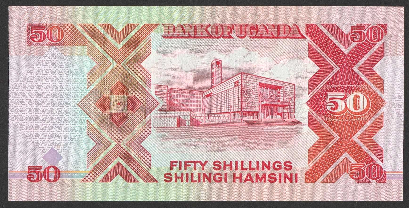 Uganda 50 shilling 1989 - stan bankowy UNC