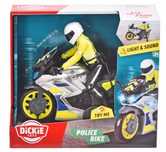 Motocykl policyjny ze światłem i dźwiękiem, 17 cm. Dickie Toys