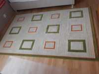 OKAZJA dywan beż, pomarańcz, zieleń 150 x 230, np. pokój dziecięcy