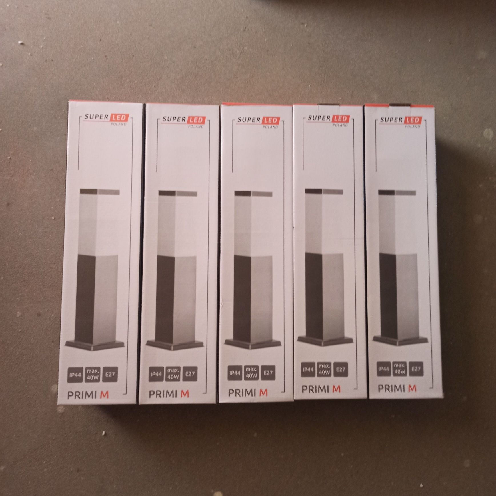 Lampy ogrodowe Super Led Primi M kolor chrom