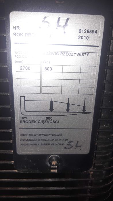 Paleciak elektryczny Toyota BT SWE 120 wozek