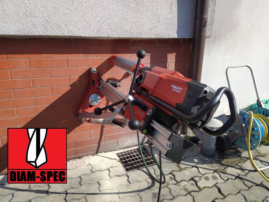 Wiercenie otworów w betonie ścianach cięcie wycinanie wyburzanie ścian