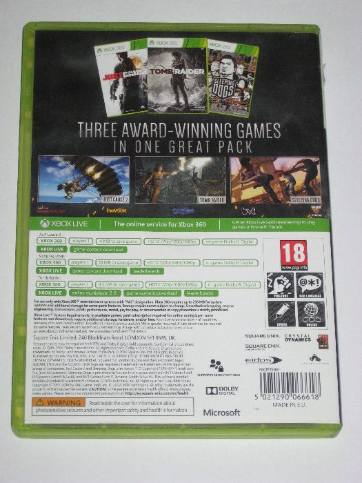 Ultimate Action Triple Pack 3 GRY! XBOX360 BDB!