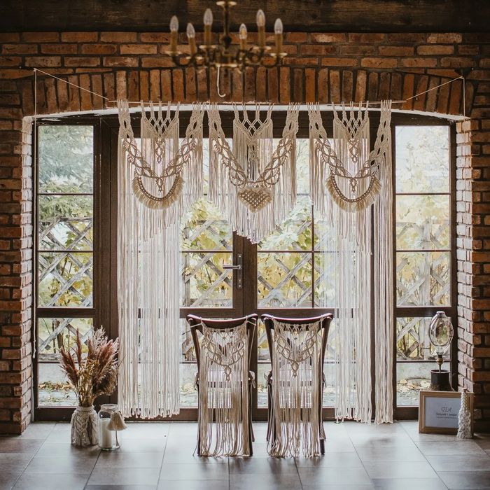 Makrama ślubna-  komplet