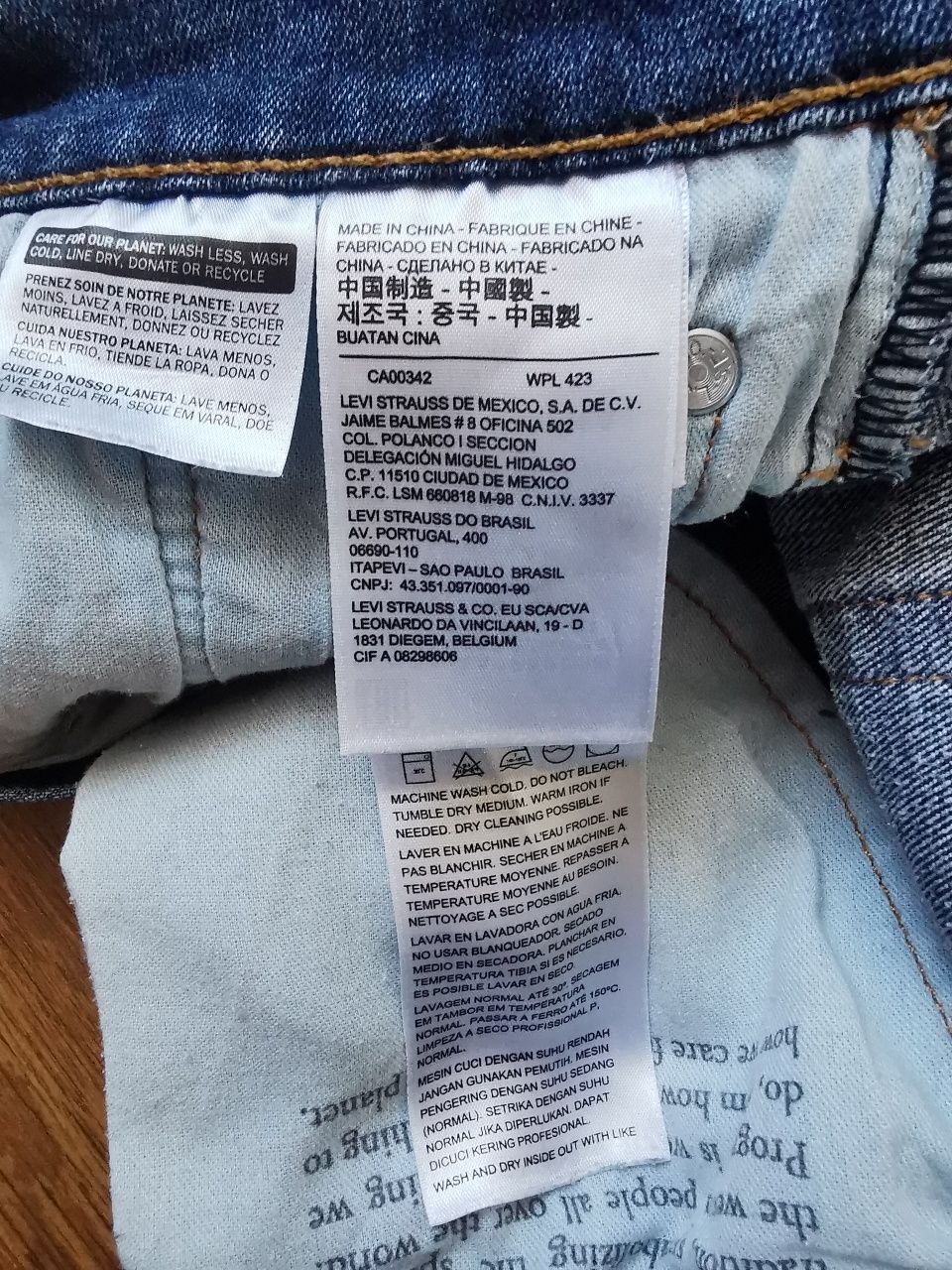 Levi's 511 Slim W30 L34 spodnie jeansowe jeansy Levis Performance