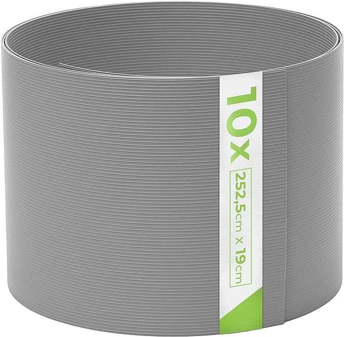 10 x Taśma Ogrodzeniowa Osłona Na Ogrodzenie Panel PVC 2,525 x 19 cm