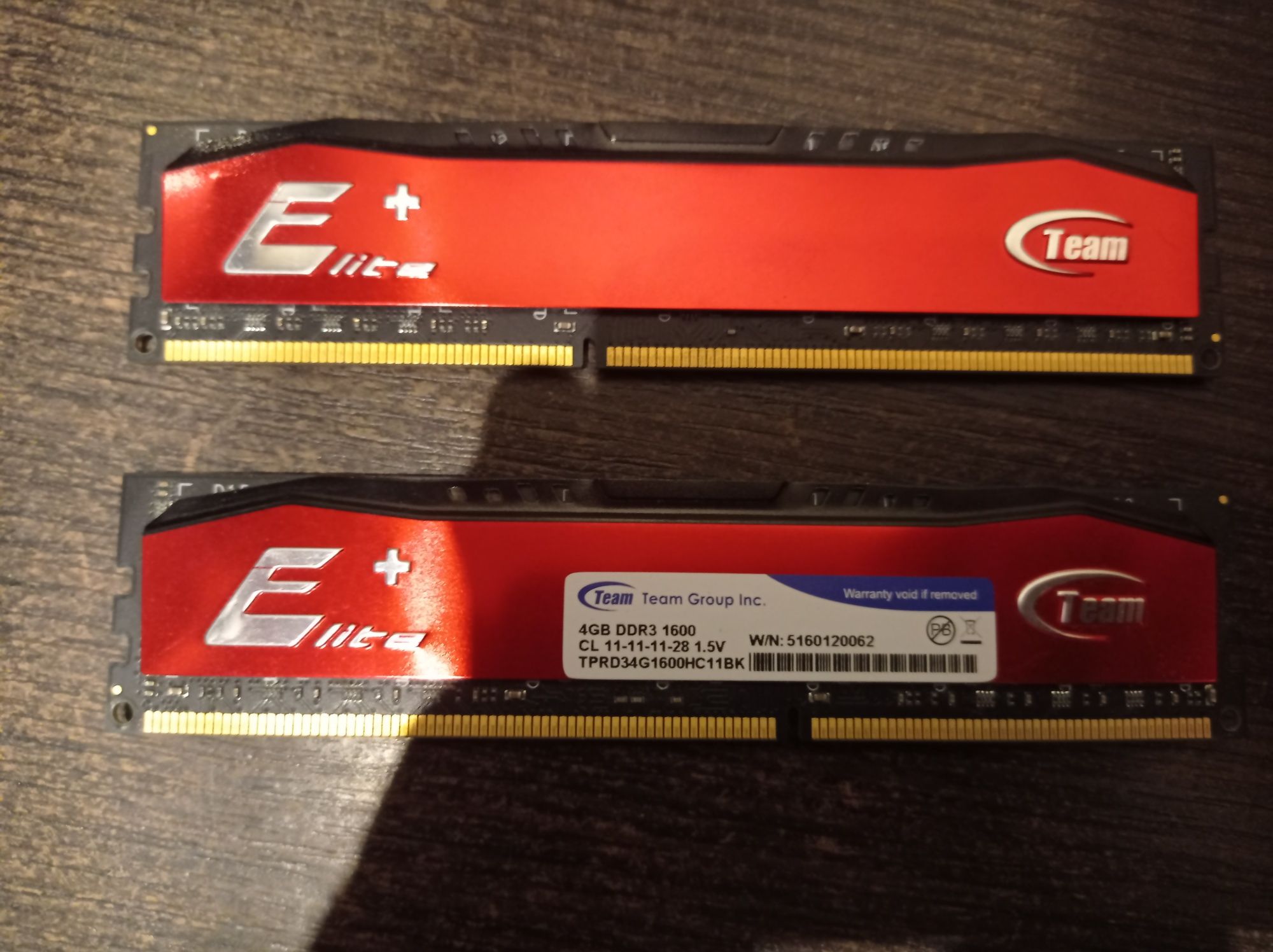 DDR3 1600 2x4 Gb